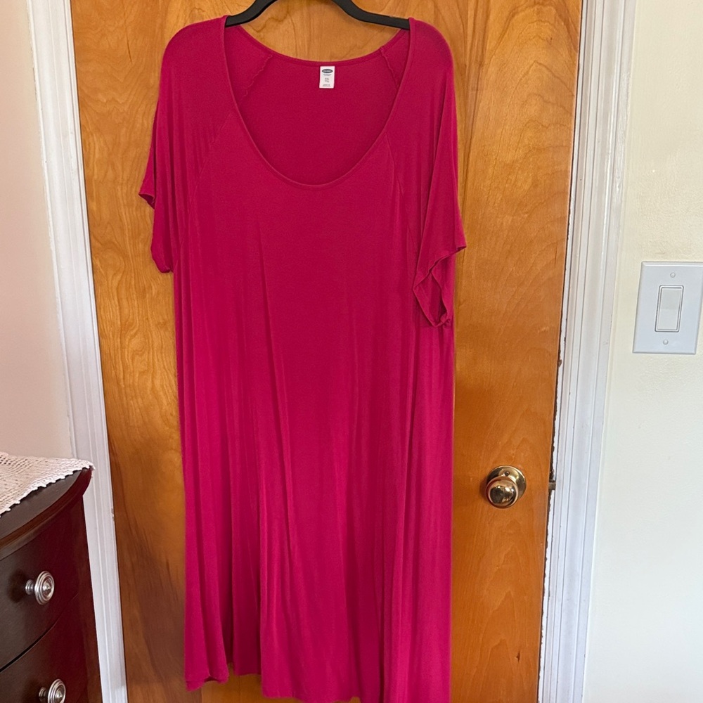 Old Navy Fuchsia Midi Dress